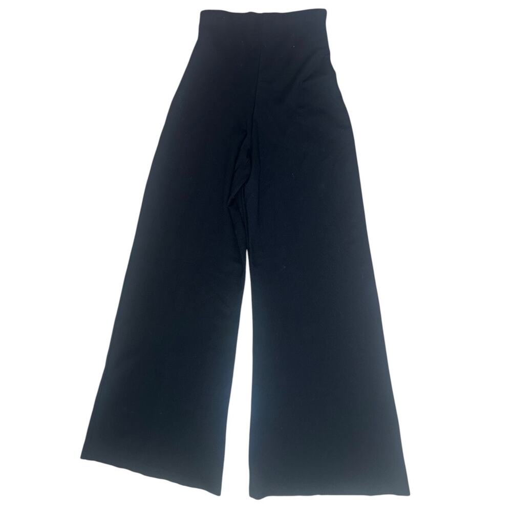 Ripley Rader Ponte Knit Wide Leg Pants Black Size 2 Small High Rise Pull On - Picture 2 of 9